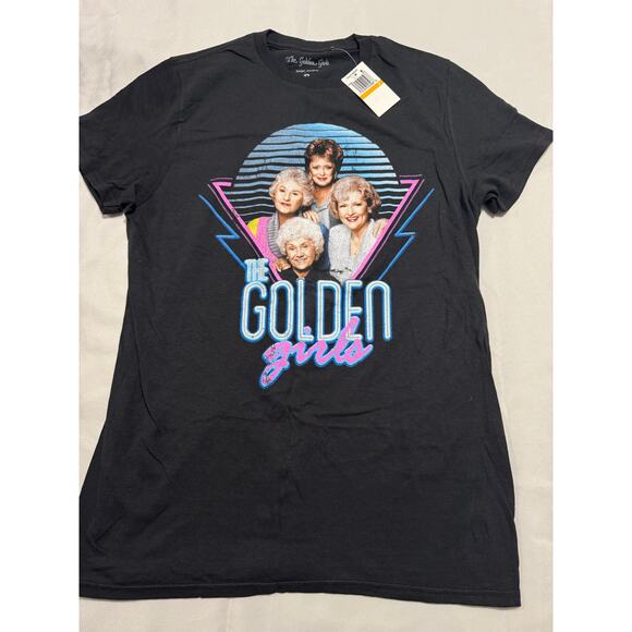 Golden Girls Graphic Tee Black Retro 80s Vintage Style Small NWT - Picture 1 of 6